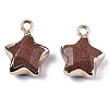 Synthetic Goldstone Pendants G-N326-36I-2