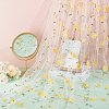 Flower Pattern Milk Fiber Mesh Fabric DIY-WH0888-09C-2