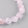 Natural Rose Quartz Stretch Bracelets BJEW-JB03950-03-2