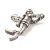 304 Stainless Steel Pendants LS-STAS-G259-01AS-6