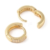 Rack Plating Brass Micro Pave Clear Cubic Zirconia Hoop Earrings for Women EJEW-G394-08C-G-2