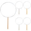 5Pcs Handmade Craft DIY Iron Fan Frames DIY-CN0003-62B-7
