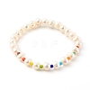 3Pcs 3 Styles Natural Cultured Freshwater Pearl Stretch Beaded Bracelets Sets BJEW-JB06266-2