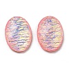 Transparent Epoxy Resin Cabochons CRES-A053-15-1