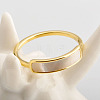304 Stainless Steel & Shell Finger Rings FS-WG45F01-05-2