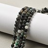 Synthetic Emerald Beads Strands G-A262-A03-4mm-1-1