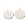 Non-Tarnish 304 Stainless Steel Pendants STAS-A074-03C-P-1