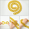 1Pc Acrylic Cuban Link Chain Necklaces for Men NJEW-SP0001-09B-G-3