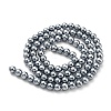 Electroplated Shell Pearl Beads Strands SHEL-F008-03A-11-2