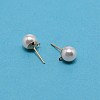 304 Stainless Steel Stud Earring Findings STAS-WH0029-02C-01-1