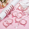 14Pcs Glass Beads Stretch Bracelets for Women BJEW-PH01886-4