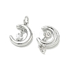 SHEGRACE Brass Micro Pave Cubic Zirconia Pendants XGRQ3D969-464P-2