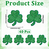 40Pcs Saint Patrick's Day Computerized Embroidery Cloth Self Adhesive Patches PATC-CY0001-51A-2