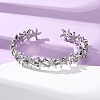Brass Cuff Bangles for Women BJEW-F514-02P-1