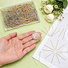800Pcs 2 Colors 304 Stainless Steel Flat Head Pins STAS-PH0007-41-3