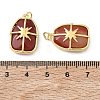 Brass & Natural Carnelian Pendants GG-CBAD360-19G-03-3