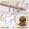   2 Sets Plating Acrylic Pendants Decoration HJEW-PH0001-59-4