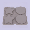 Star and Flat Round Silicone Pendant Molds DIY-WH0171-36-2