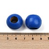 Spray Painted Wood European Beads WOOD-F017-05H-3