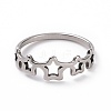 Non-Tarnish 201 Stainless Steel Star Wrap Finger Ring for Women RJEW-J051-24P-2