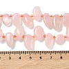 Natural Rose Quartz Beads Strands G-P604-A21-01-3