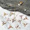 15Pcs 15 Styles Zinc Alloy Enamel Pendants ENAM-YW0003-82-5