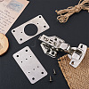 Spritewelry 304 Stainless Steel 8Pcs Hinge Pieces & 2Pcs Hydraulic Hinge FIND-SW0001-03-5