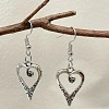 Heart Alloy Pendant Necklaces & Dangle Earrings Sets for Women FS-WGFD789-01-3