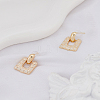 1 Pair Alloy Enamel Dangle Stud Earrings EJEW-LP0001-77A-3