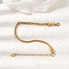 304 Stainless Steel Wheat Chains Bracelets for Women BJEW-A158-02H-G-2