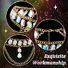 Rhinestone Cup Chains Belts AJEW-WH0470-61G-3