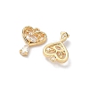 Brass Pave Cubic Zirconia Pendants KK-A286-22G-01-2