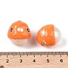 Natural Pearl with Cubic Zirconia Enamel Beads PEAR-G014-02B-3