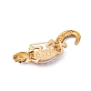 Lizard Alloy Crystal AB Rhinestone Brooches with Resin JEWB-I034-26G-02-2