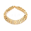 Geometric Brass Micro Pave Clear Cubic Zirconia Link Chain Bracelets for Women BJEW-F530-05G-2
