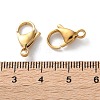 304 Stainless Steel Lobster Claw Clasps X-STAS-V007-01E-G-3