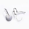 Brass Leverback Earring Findings LS-X-KK-H023-S-NR-4