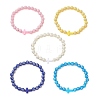 Acrylic Beaded Stretch Bracelets for Women Men BJEW-JB13400-2