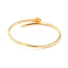Snake Wrap Cubic Zirconia Cuff Bangle BJEW-D448-17G-RS-3