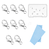 8Pcs 925 Sterling Silver Lobster Claw Clasps STER-UN0001-66-1