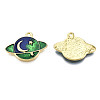 Alloy Enamel Pendants X-PALLOY-T075-70G-RS-3