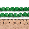 Dyed Natural Malaysia Jade Beads Strands G-T139-8mm-48-5