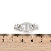 Oval Brass Fold Over Clasps KK-U062-43P-3