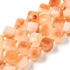 Natural Quartz Dyed Beads Strands G-U023-A02-18-2