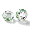 High Transparent Two-Color Copper Buckle Acrylic European Beads OACR-M024-05P-03-2