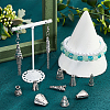  50Pcs 10 Style Tibetan Style Alloy Bead Cone & Caps FIND-NB0003-16-6