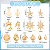 304 Stainless Steel Pendants STAS-UN0019-70G-3