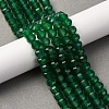 Natural Green Onyx Agate Beads Strands G-P587-D16-03-1