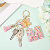 Zinc Alloy Tassel Keychain KEYC-WH20004-12P-4