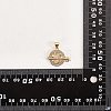 5Pcs Brass Micro Pave Clear Cubic Zirconia Pendants ZIRC-SZ0003-27-8